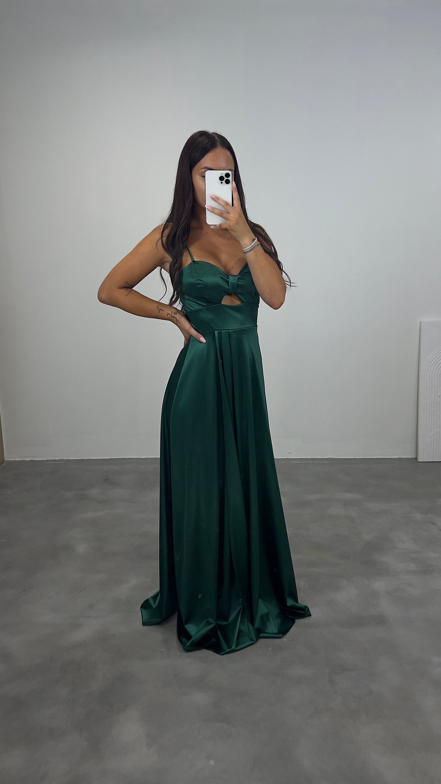 Robe cocktail verte