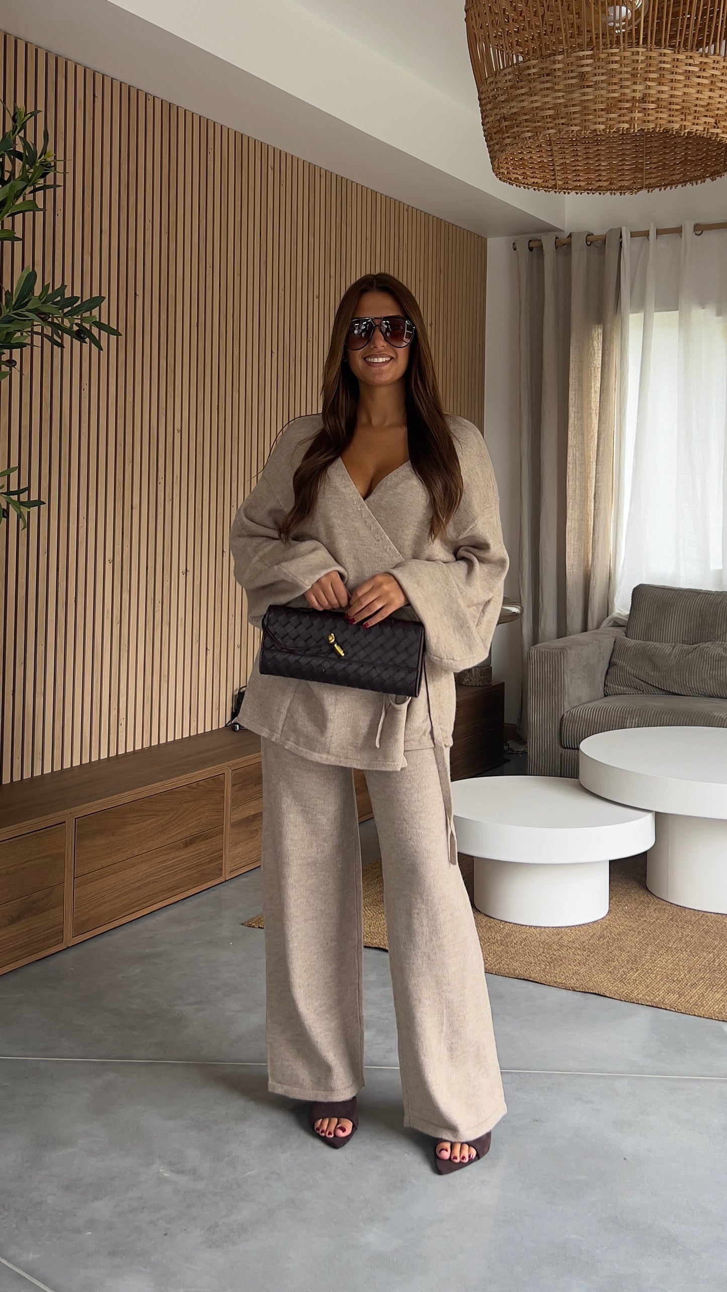 Ensemble tout doux - taupe