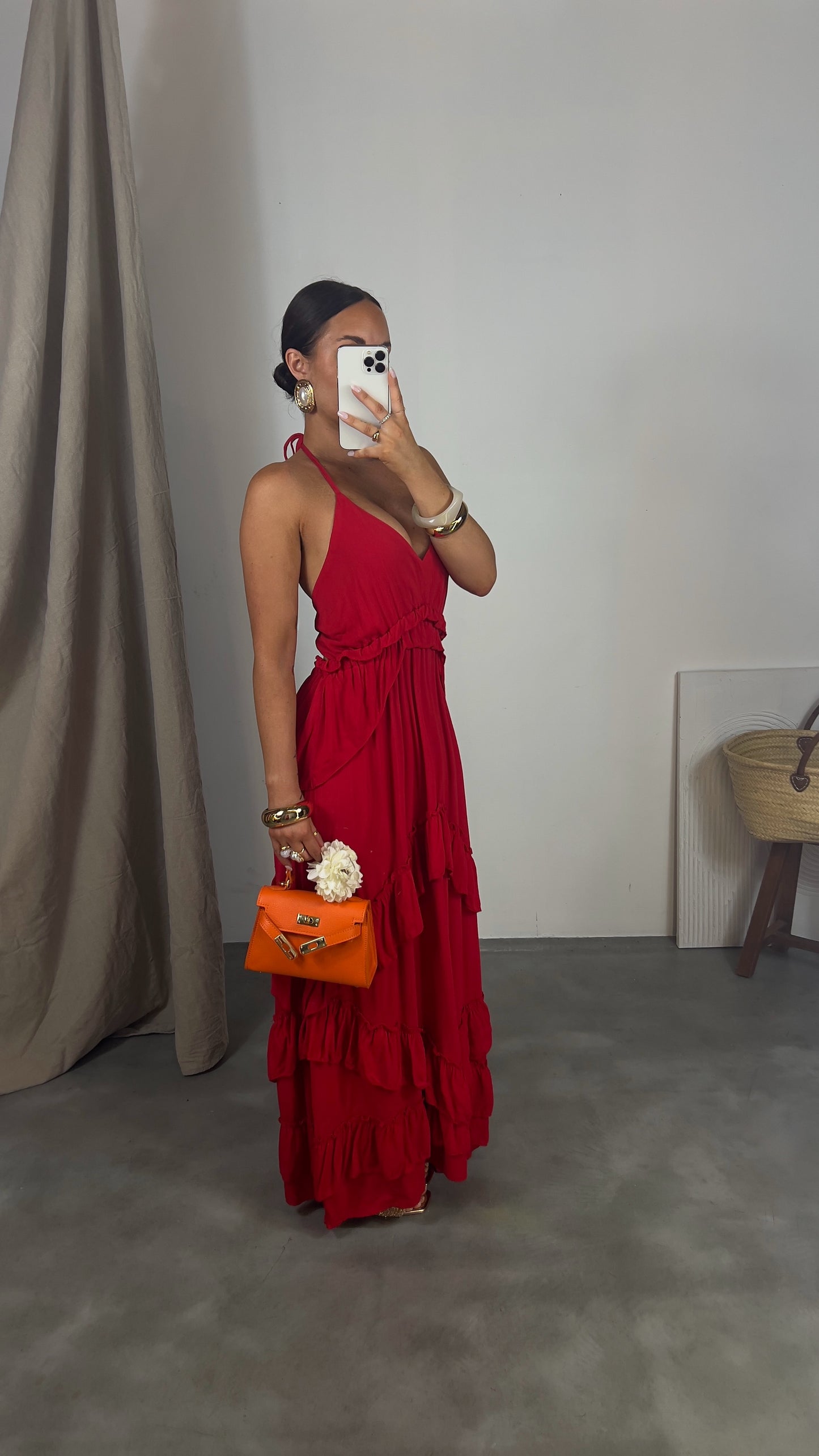 Robe longue CORAZON - rouge