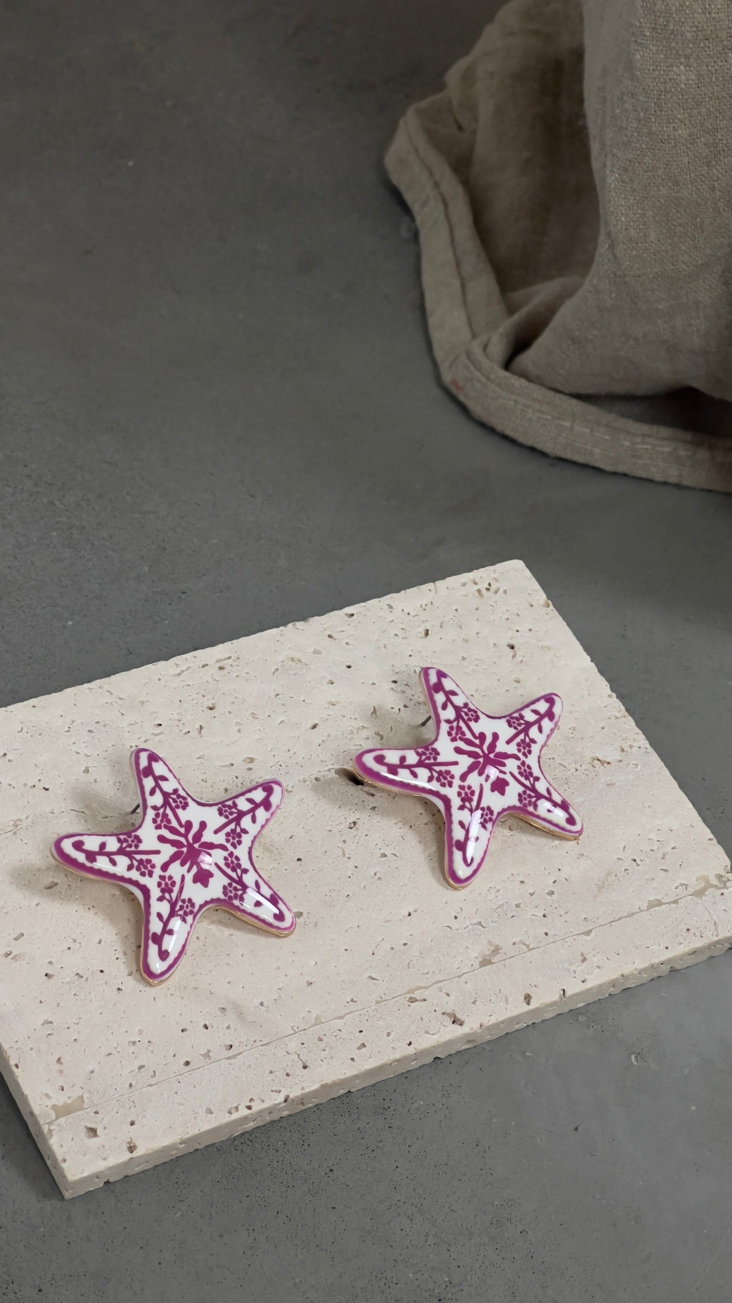 Boucles d’oreilles étoiles - rose