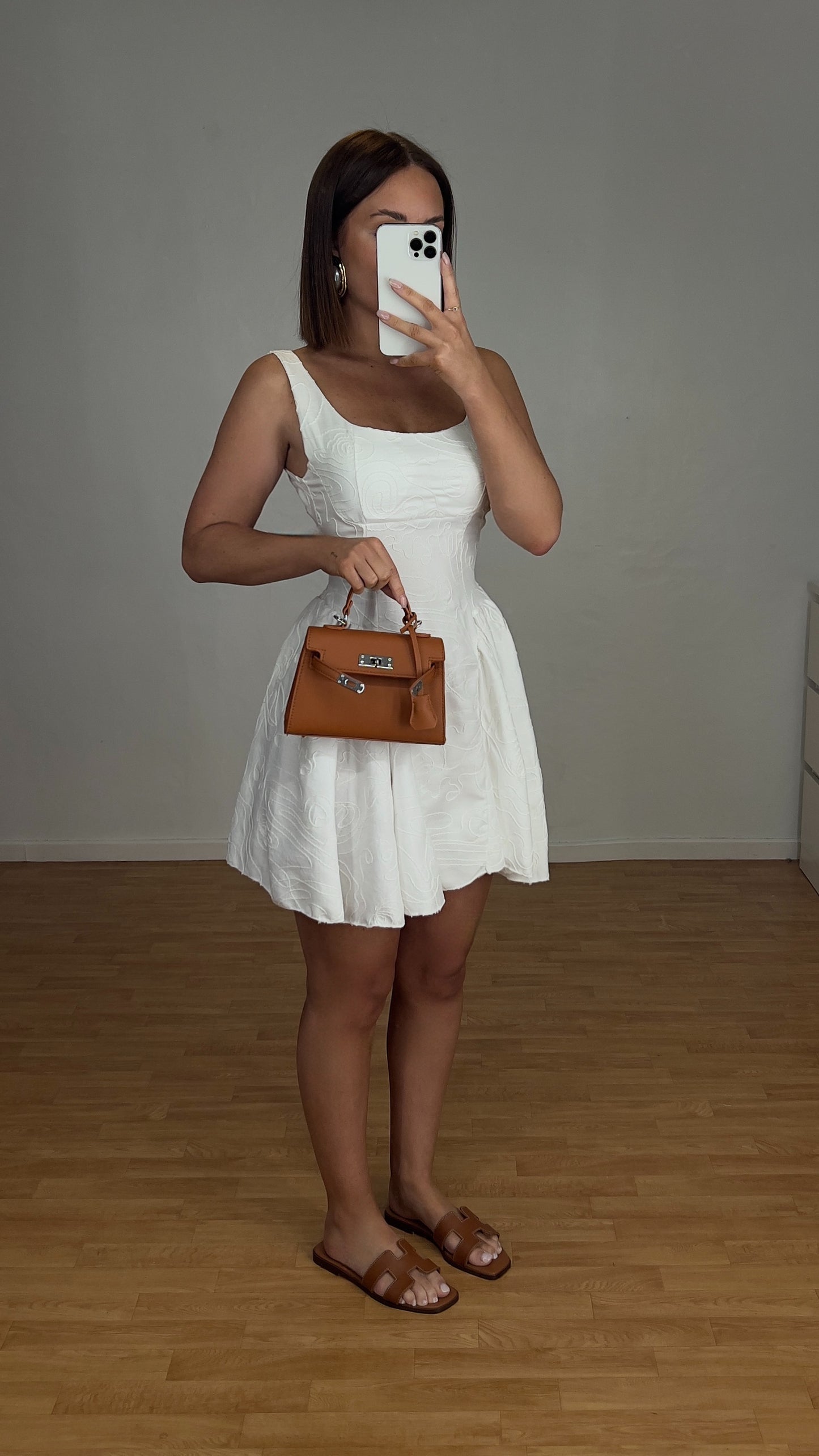 Robe babydoll - blanche