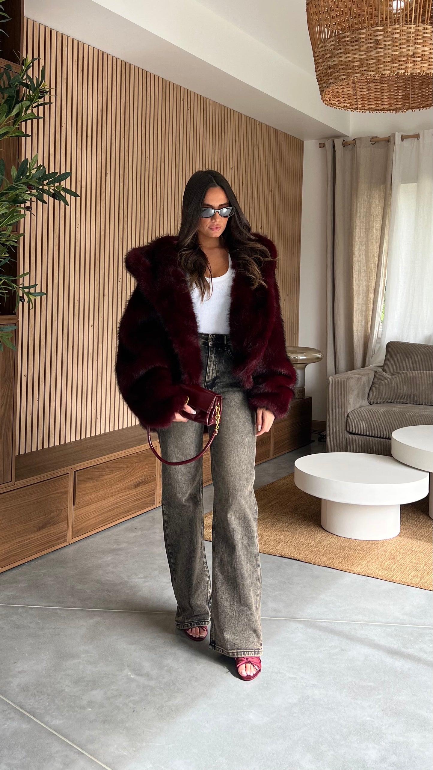 Talons noeuds - bordeaux