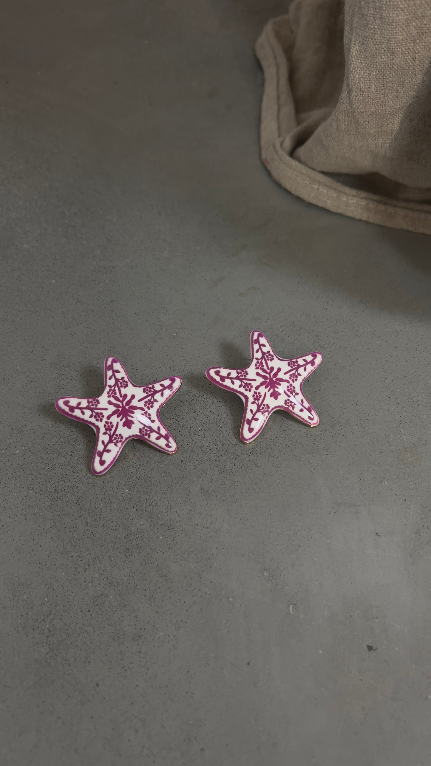 Boucles d’oreilles étoiles - rose