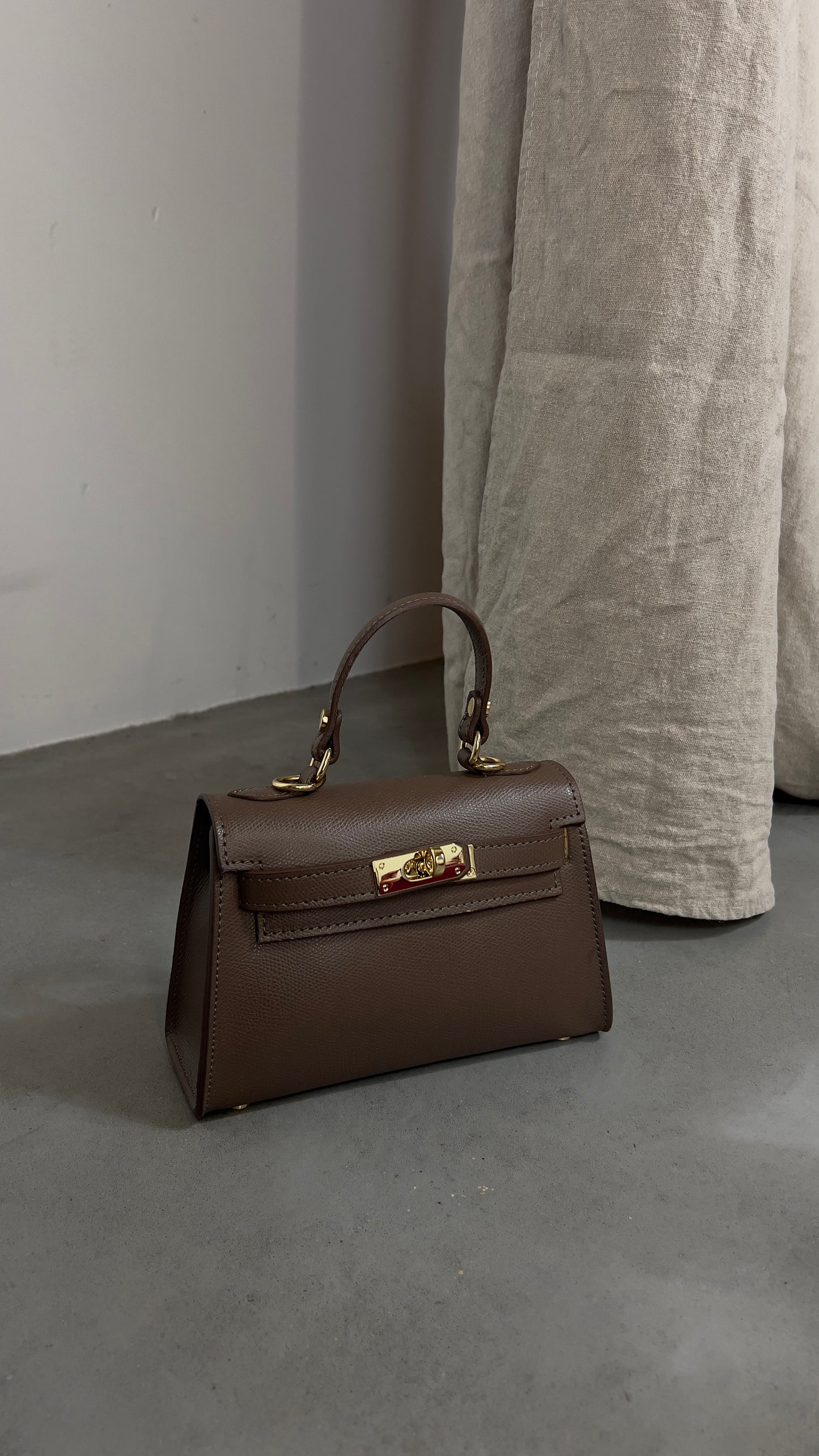 Sac en cuir H - café