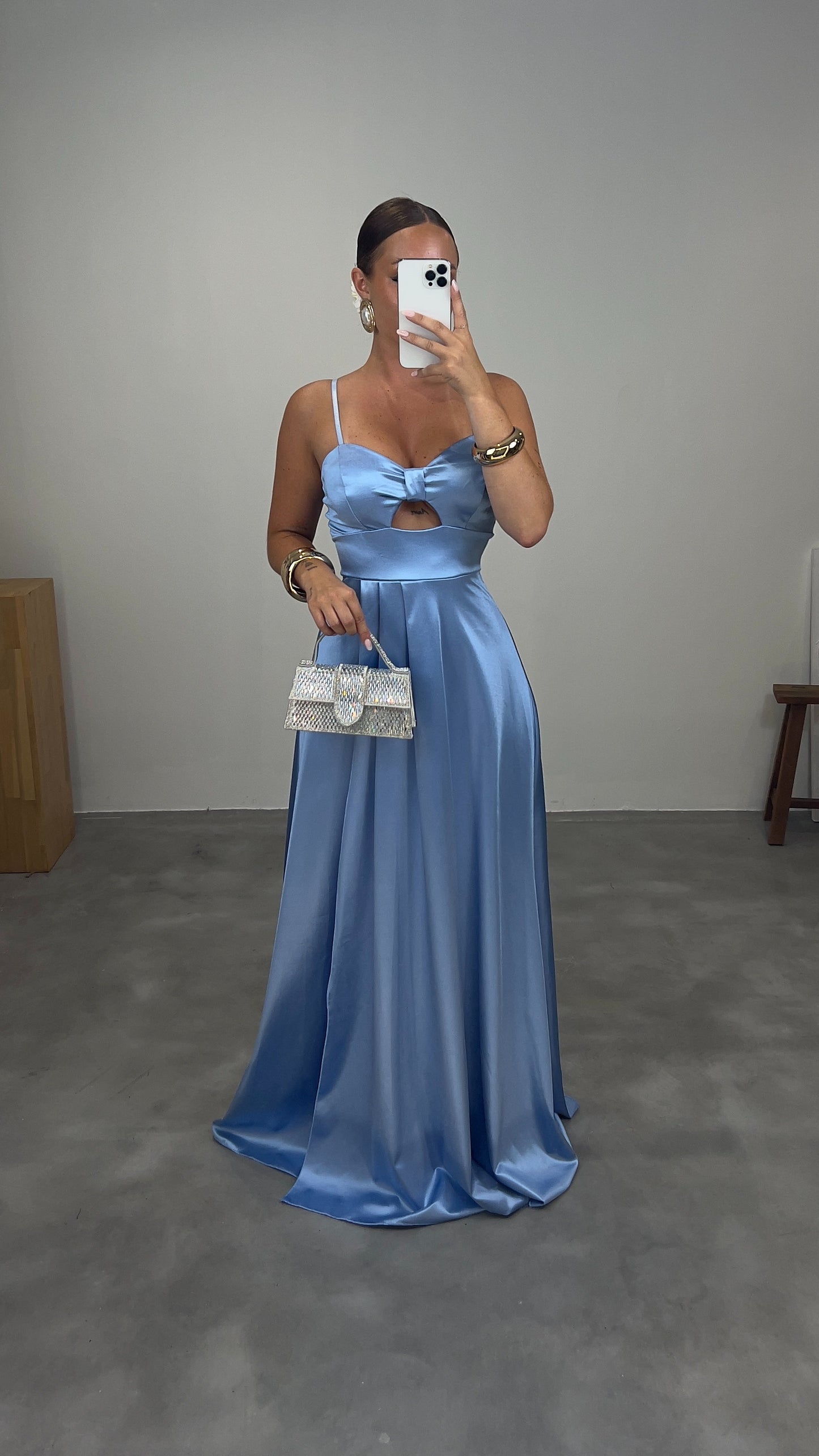 Robe de cérémonie MERMAID - bleu ciel