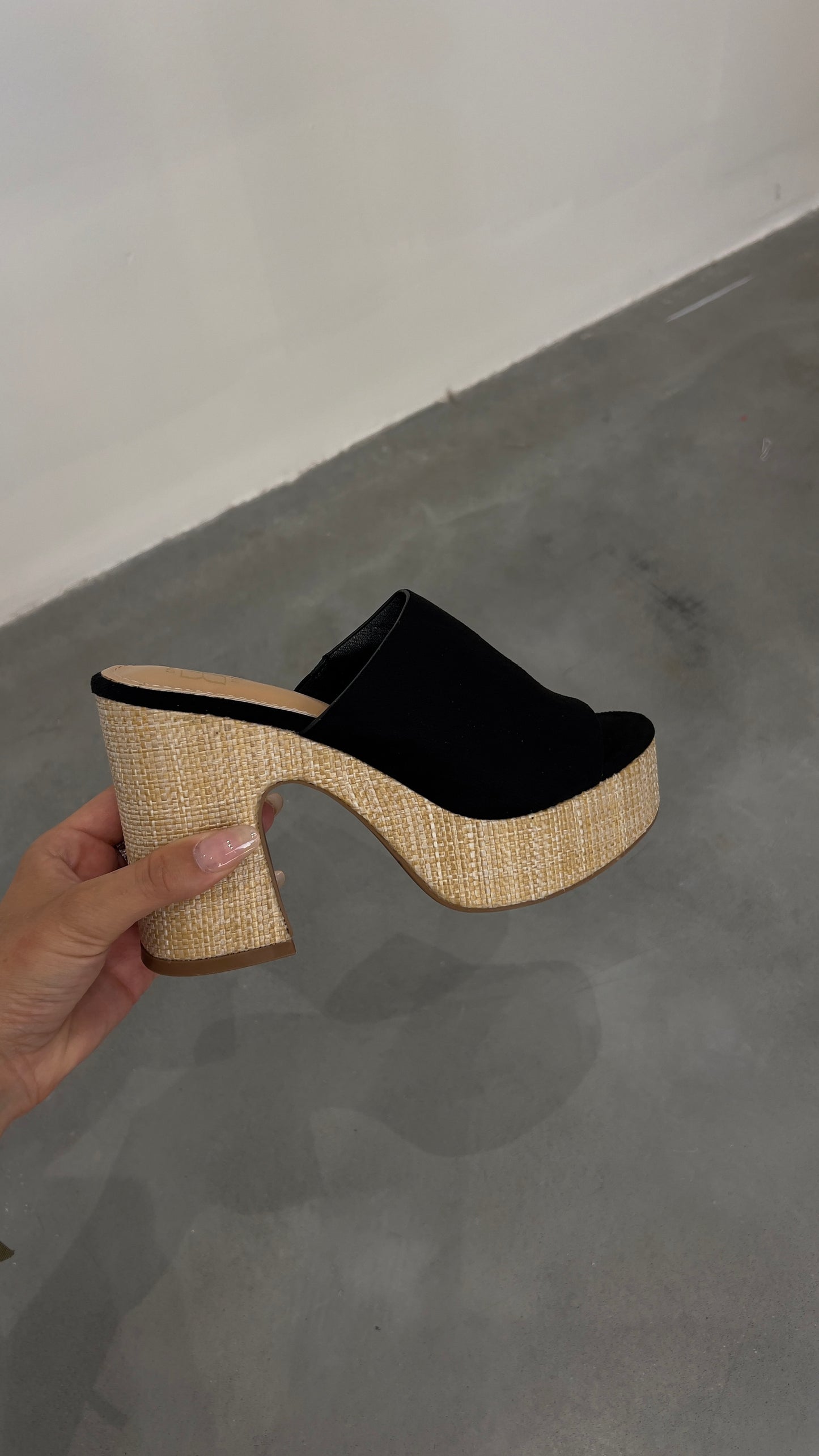 Sabot plateformes - noir