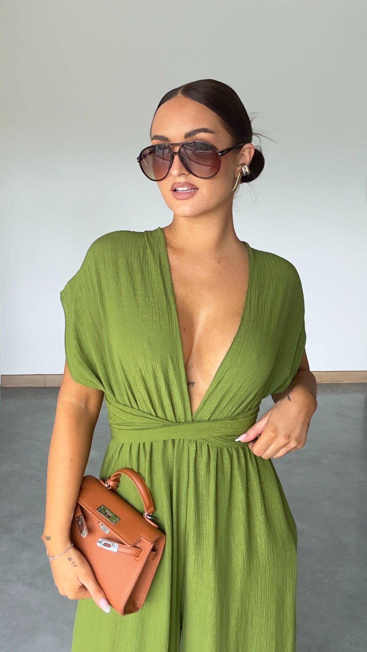 Combinaison modulable - vert olive