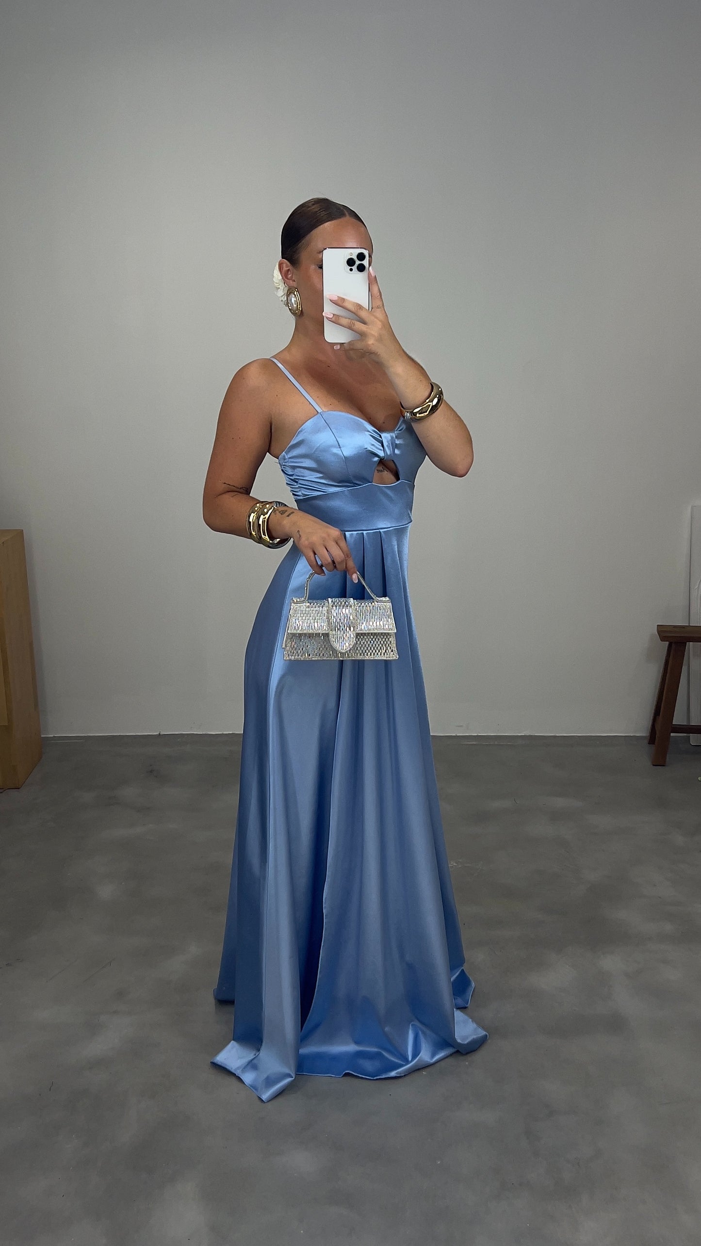 Robe de cérémonie MERMAID - bleu ciel