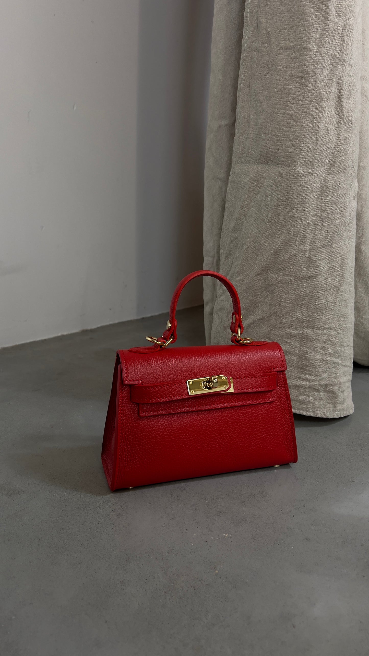 Sac en cuir H - rouge