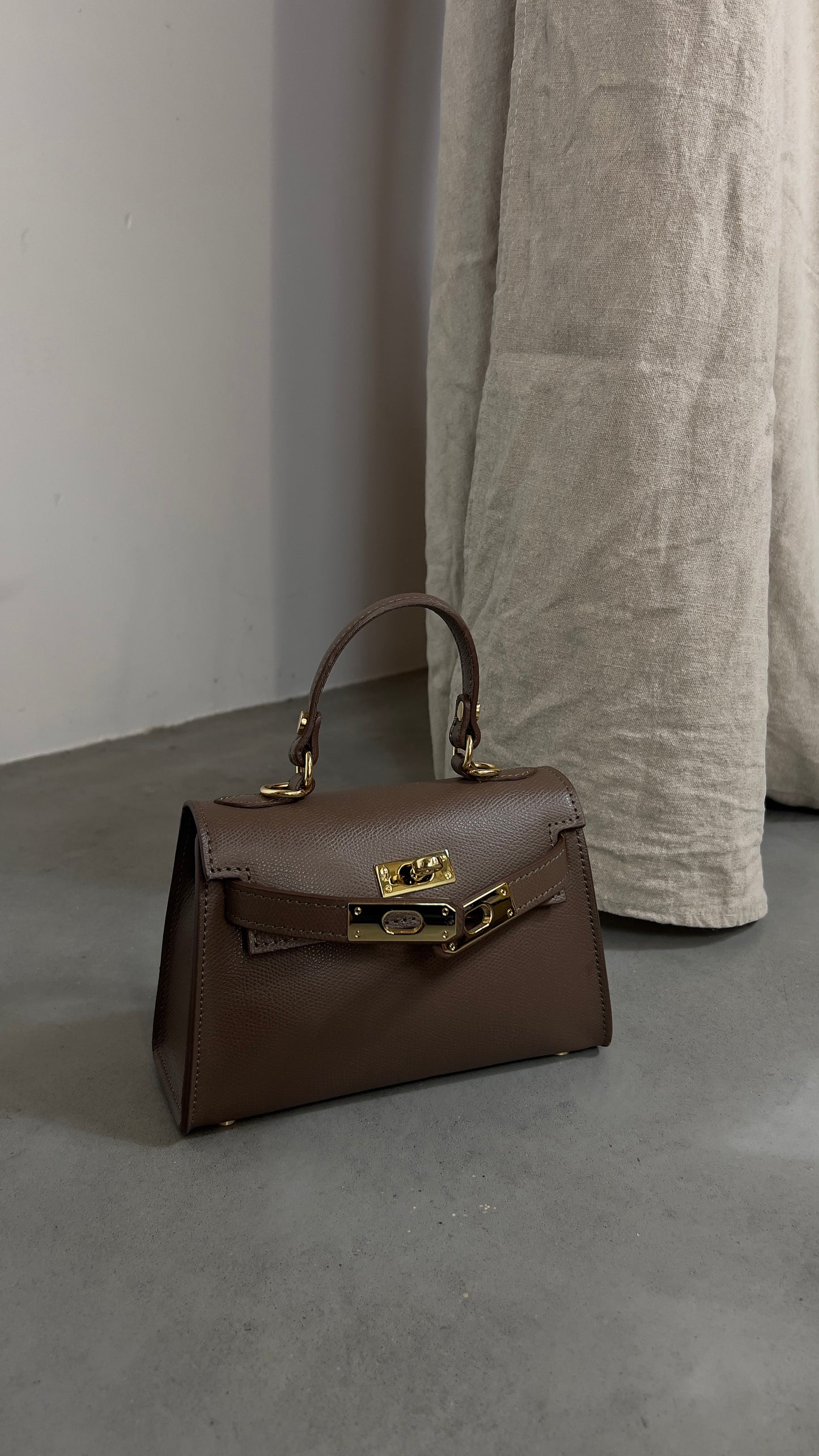 Sac en cuir H - café