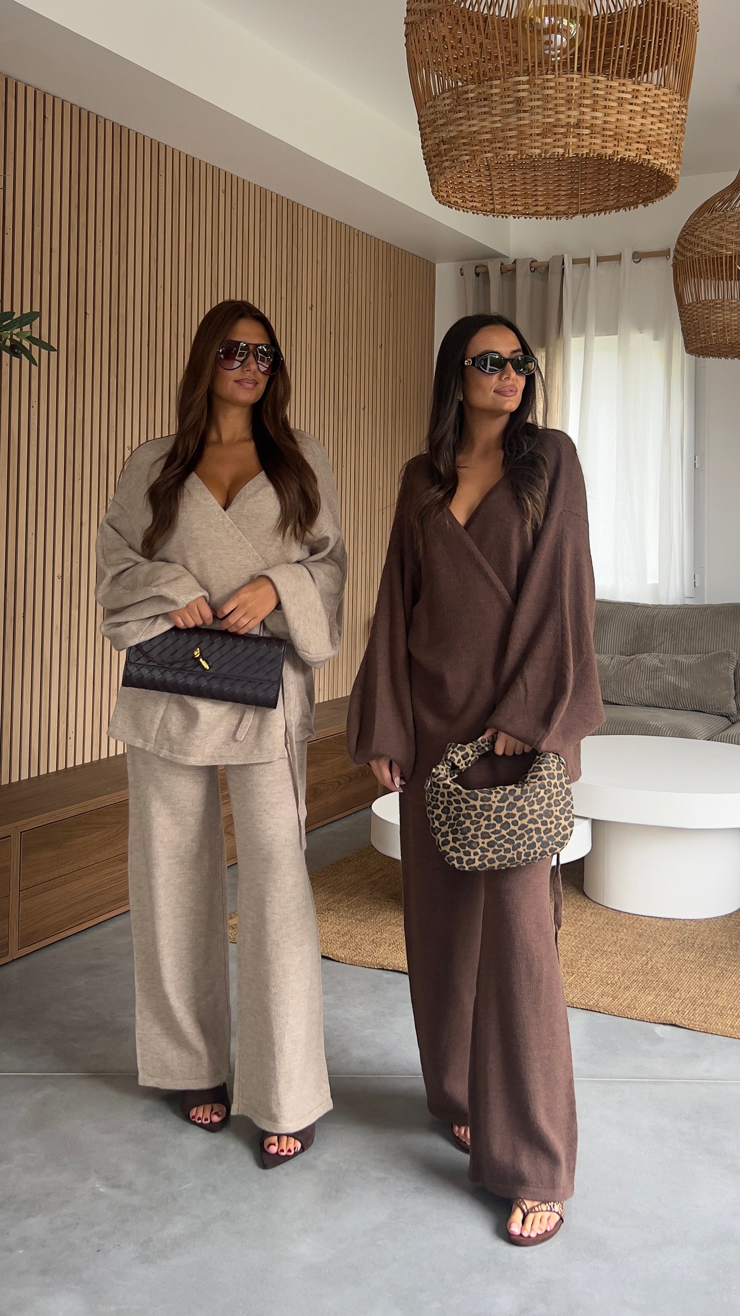 Ensemble tout doux - taupe