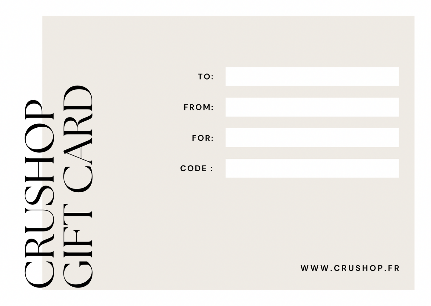 Carte cadeau