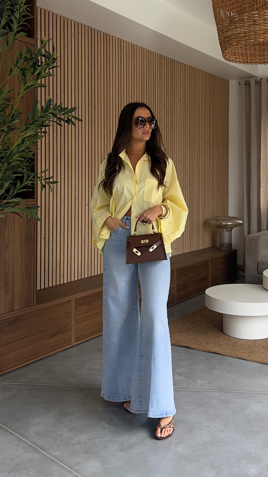Chemise oversize - jaune