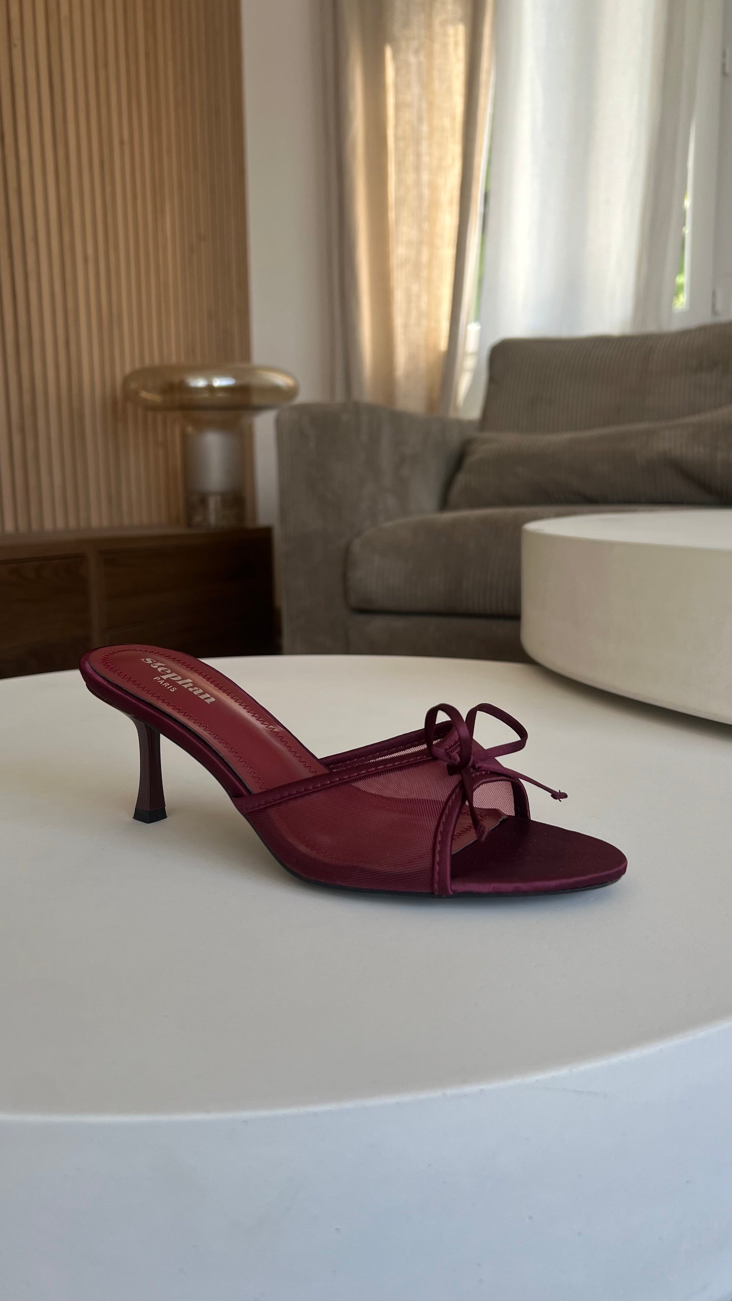 Talons noeuds - bordeaux