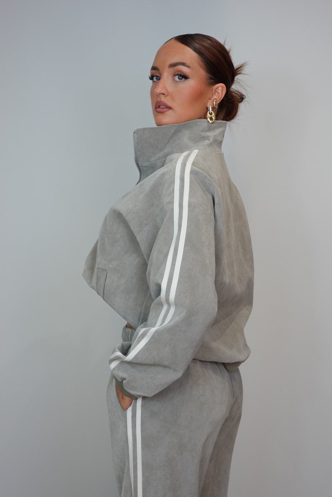 Ensemble effet croco à bandes - taupe