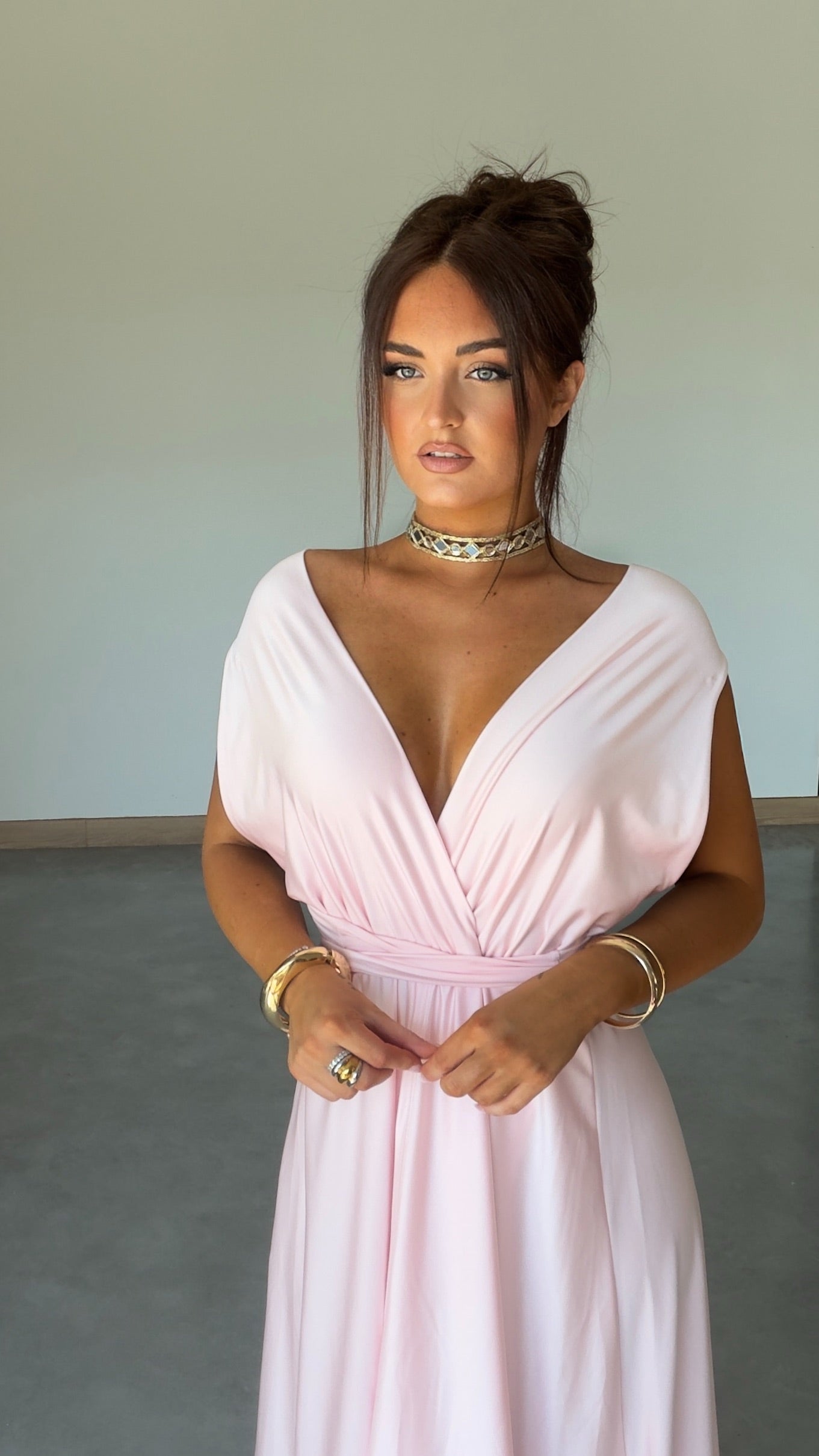 Robe modulable - rose poudré