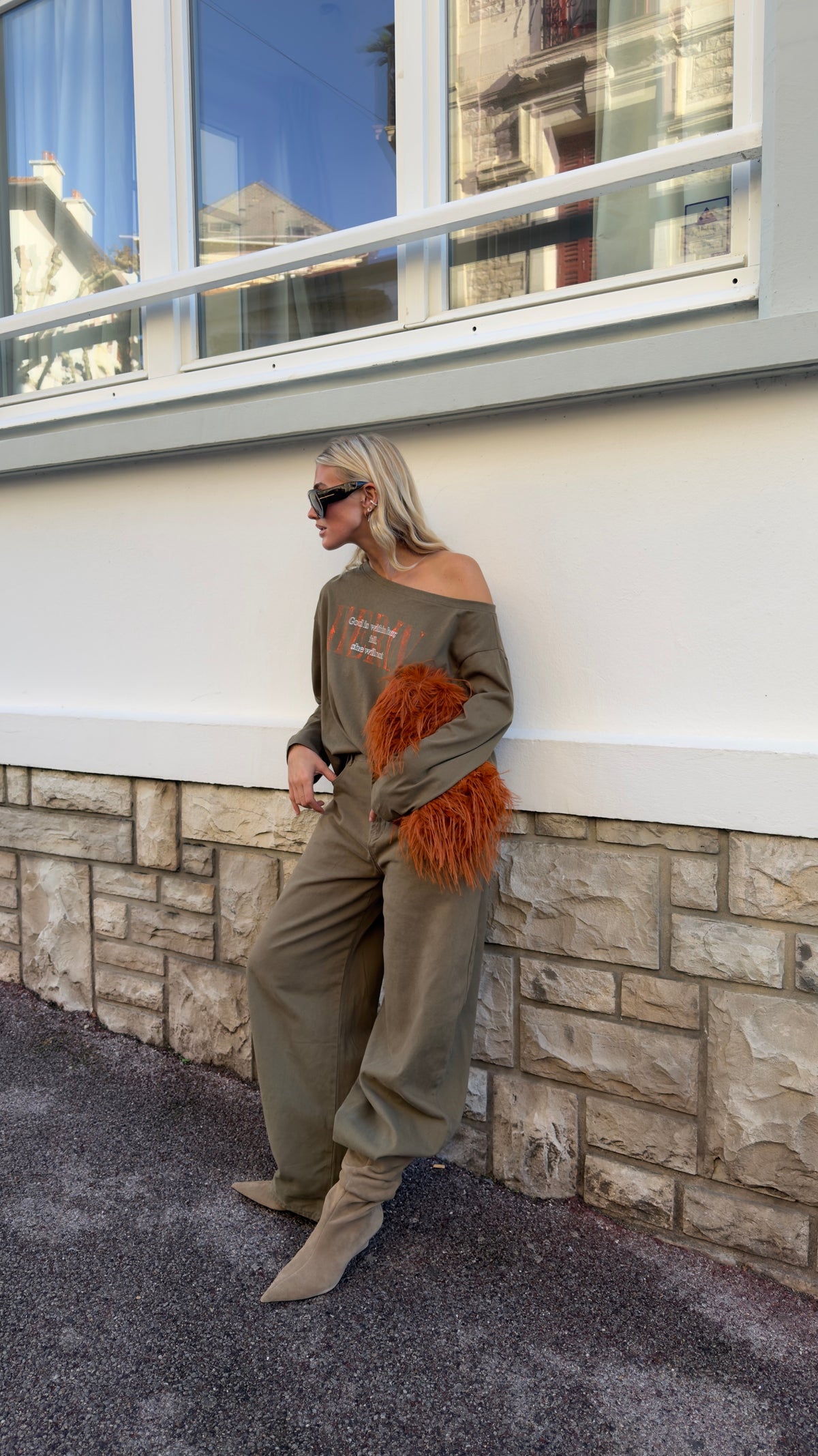 Balloon jeans - khaki