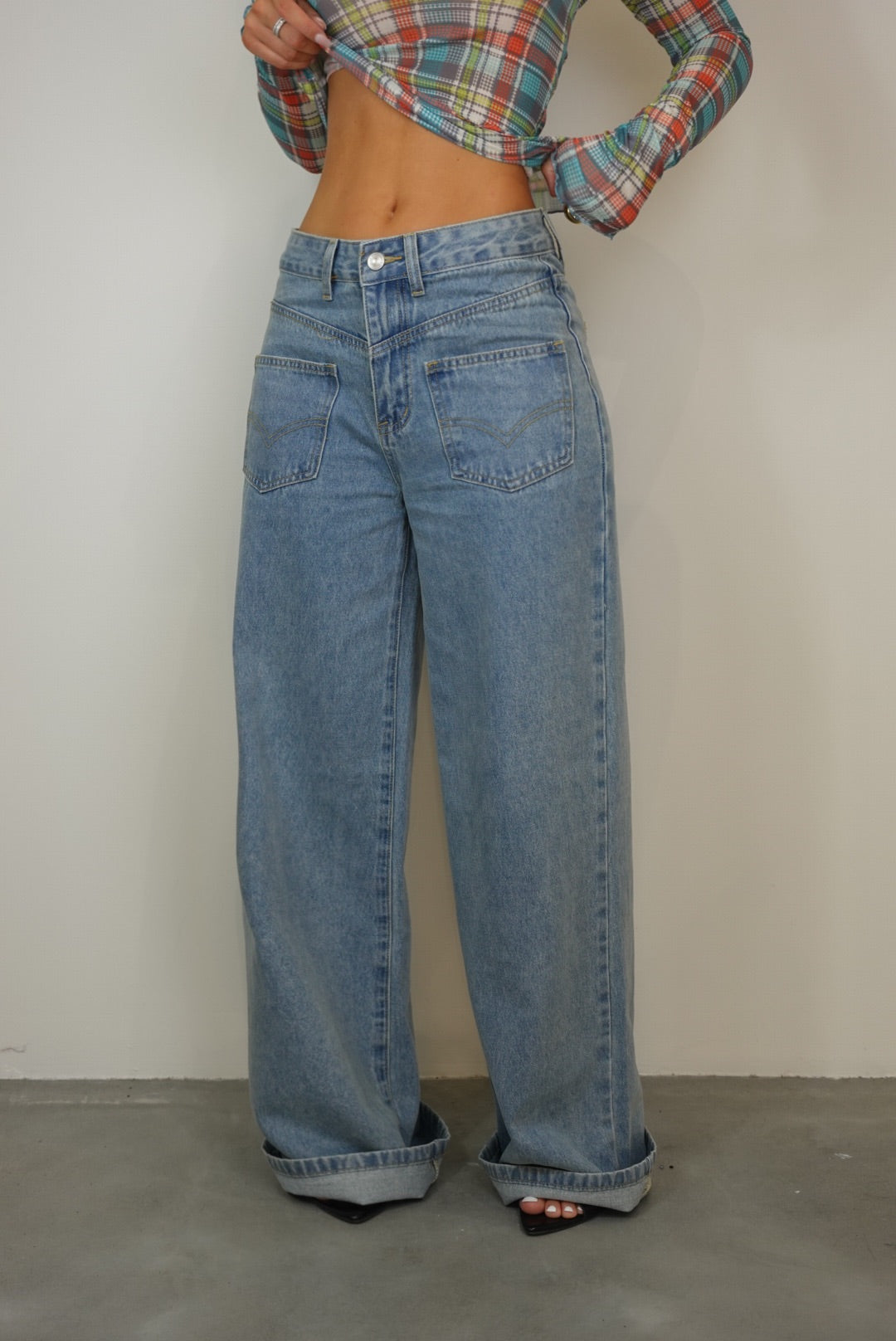 Jeans loose - clair