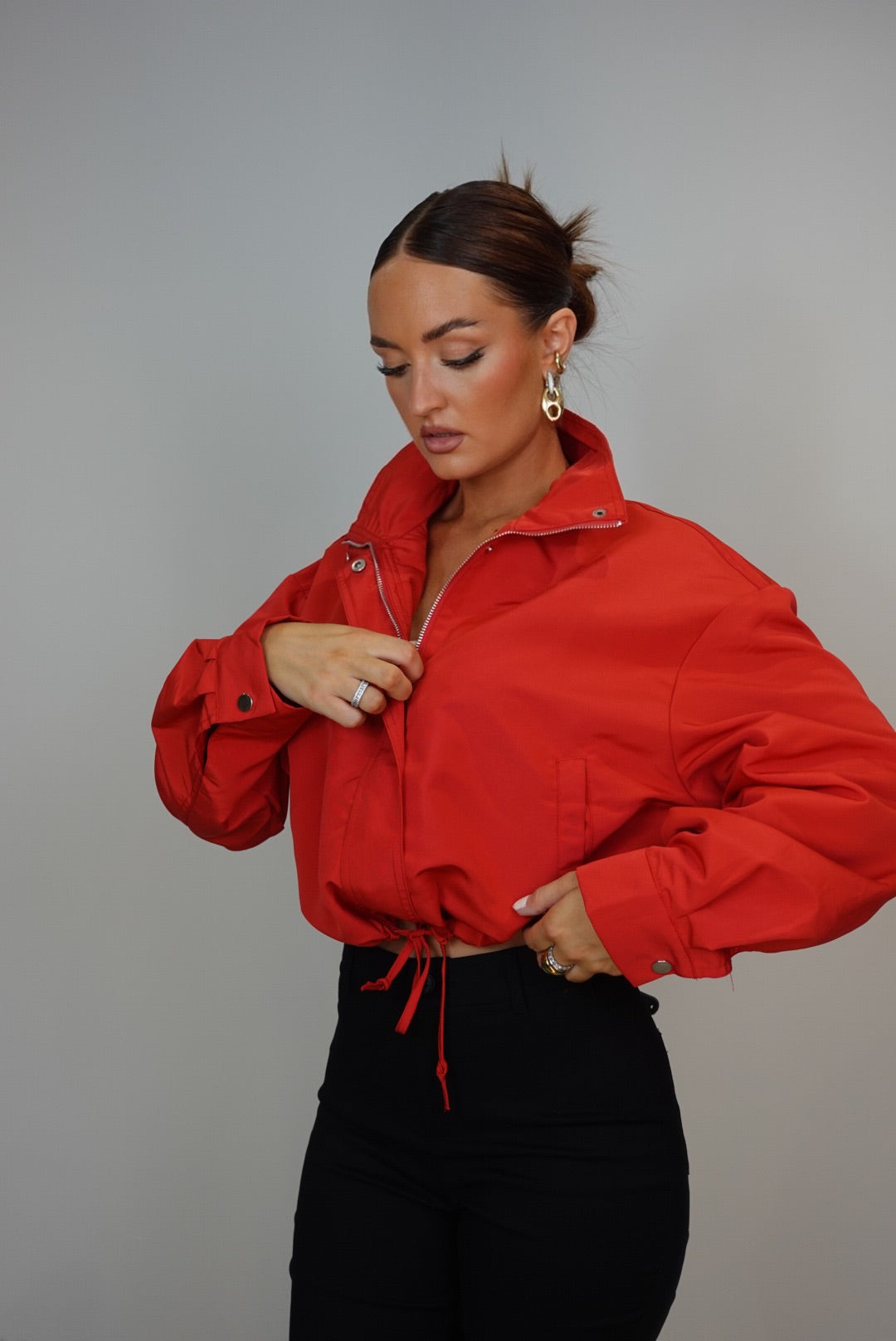Veste bouffante - rouge