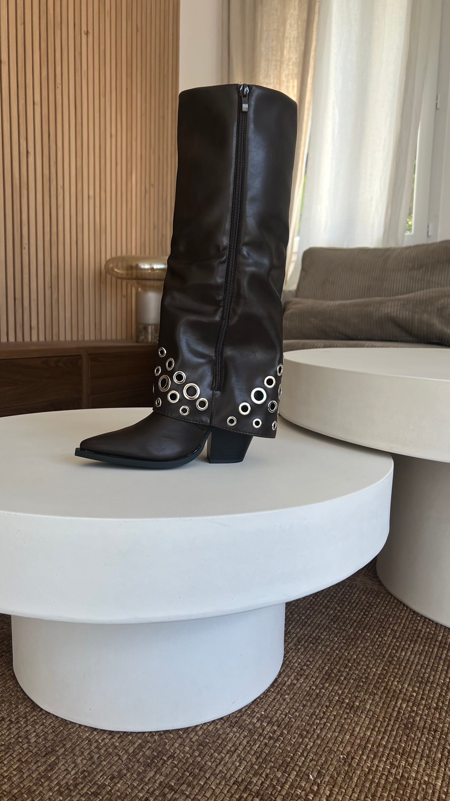Bottes clous - chocolat