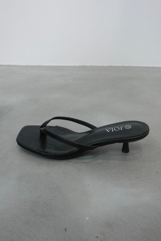 Tongues à talons - noires