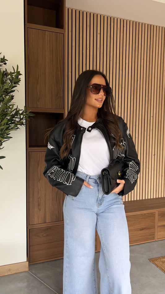 Veste moto - noire