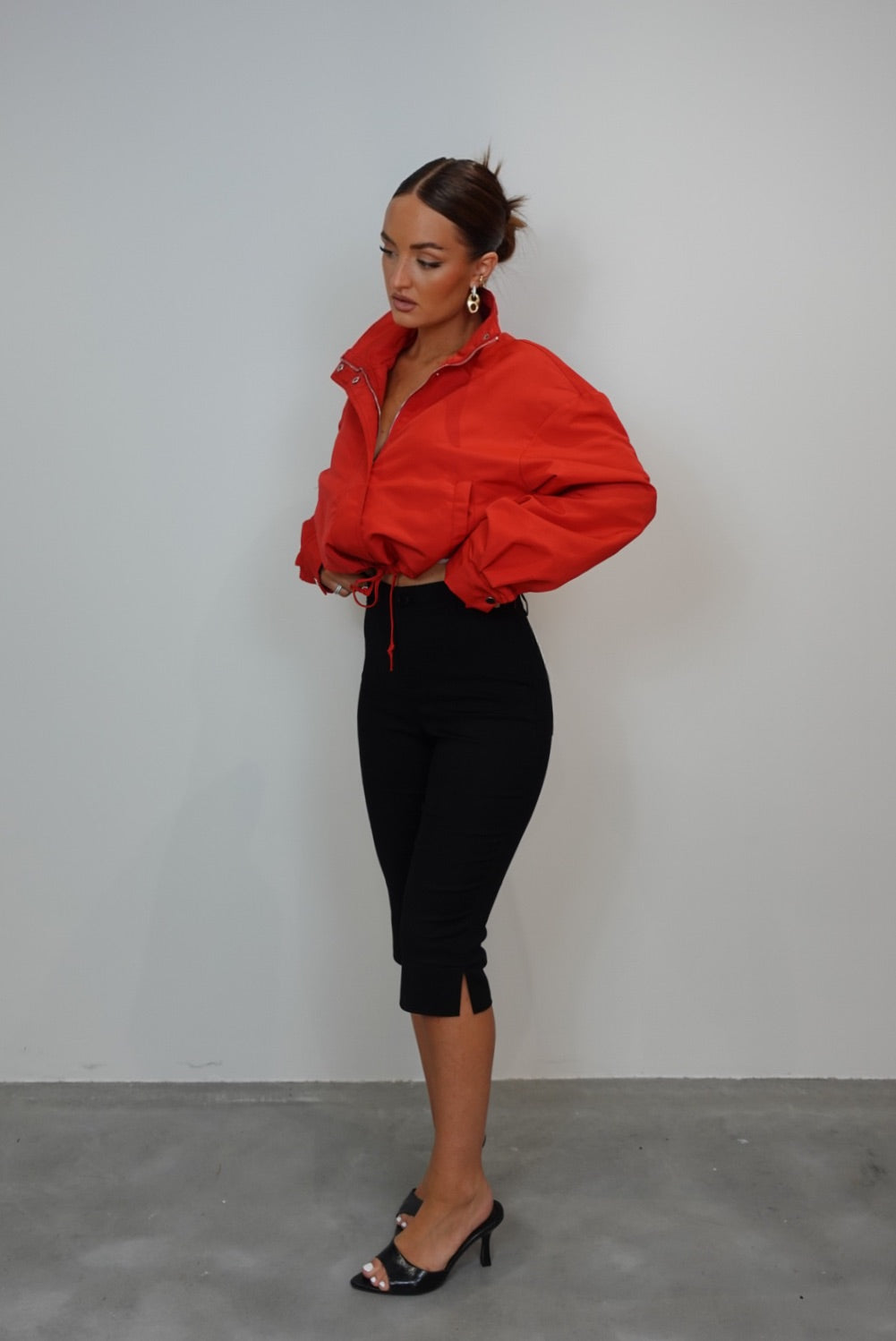 Veste bouffante - rouge