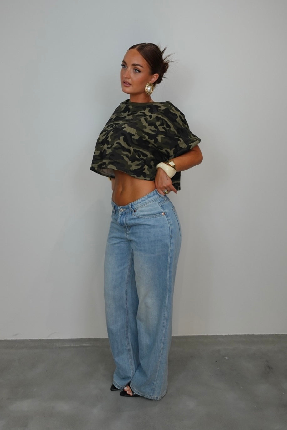 Jean taille basse loose