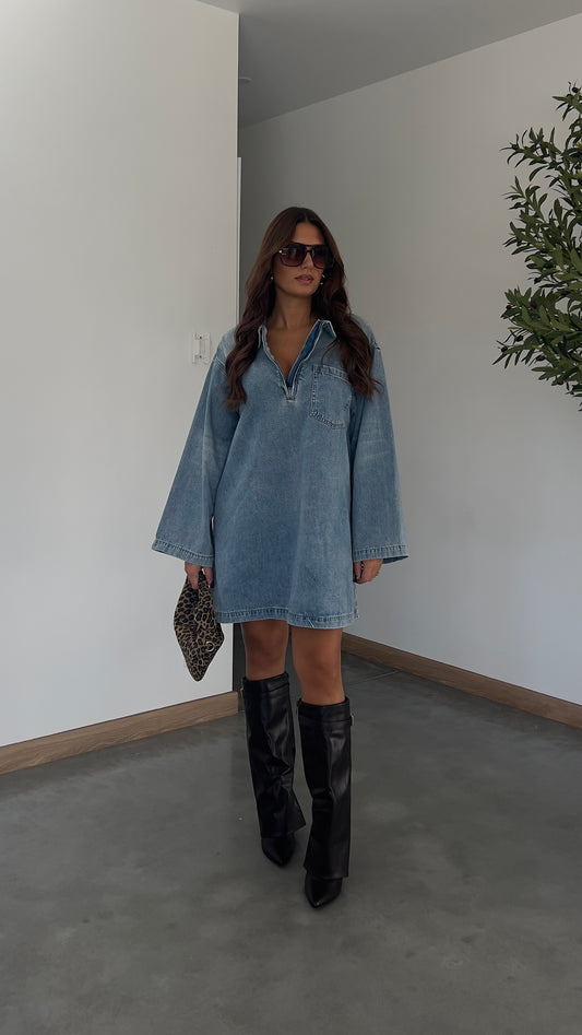 Robe en jean loose