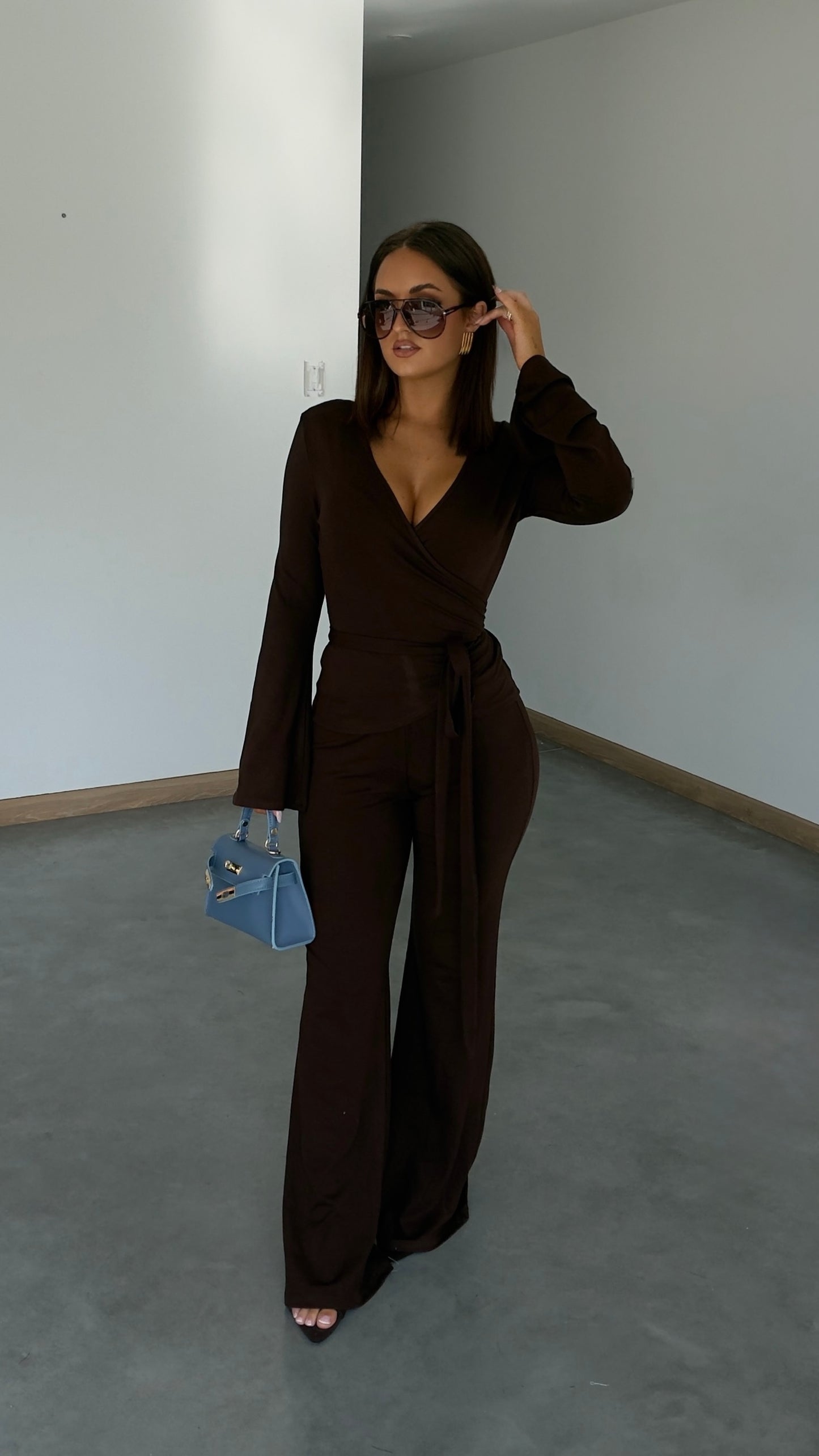 Ensemble cache cœur - chocolat