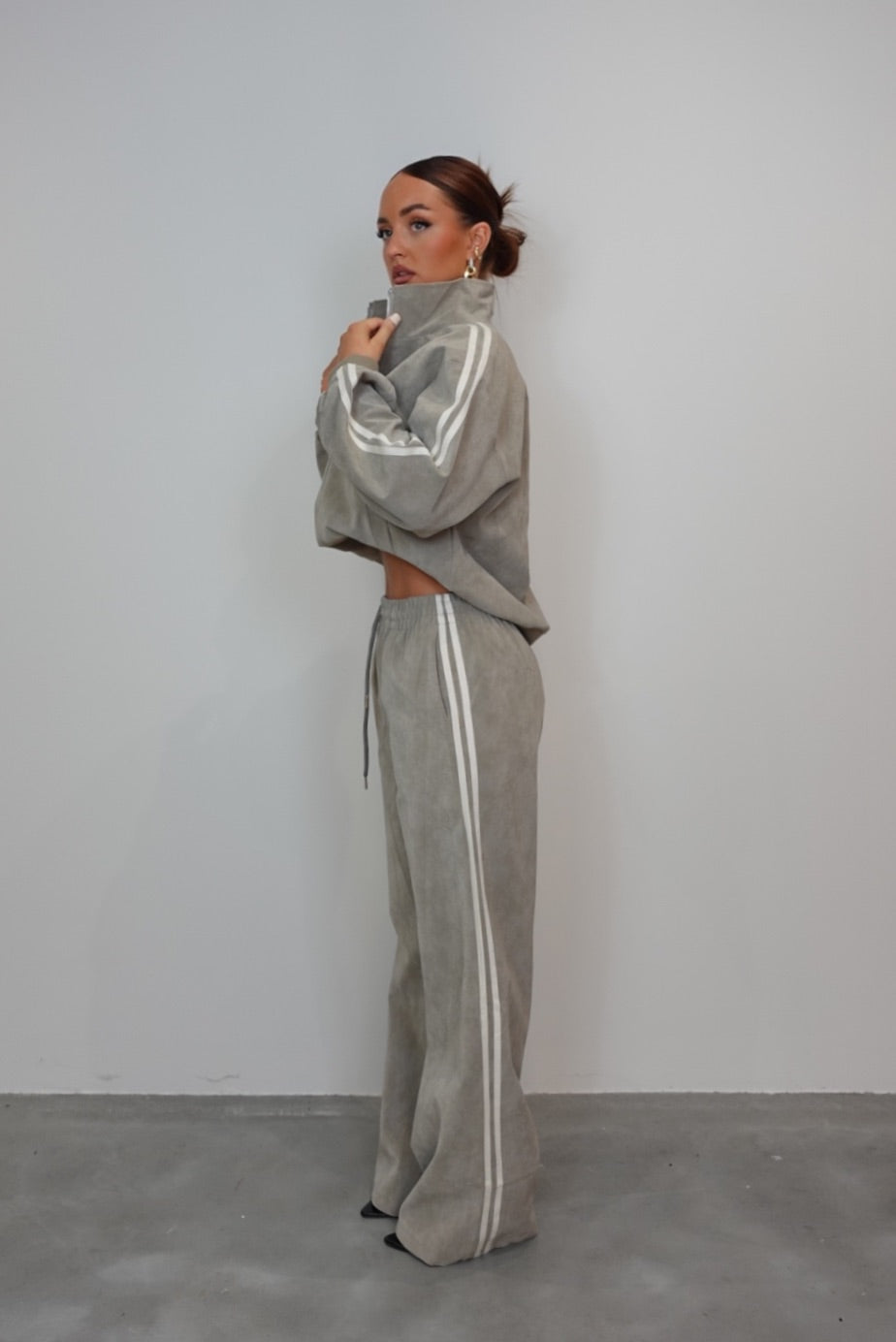 Ensemble effet croco à bandes - taupe