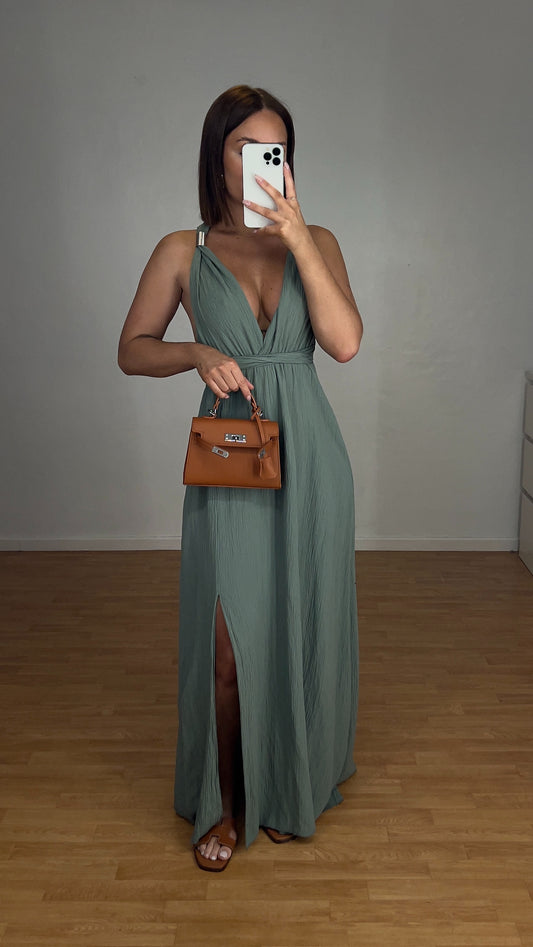 Robe modulable bijoux - vert d’eau