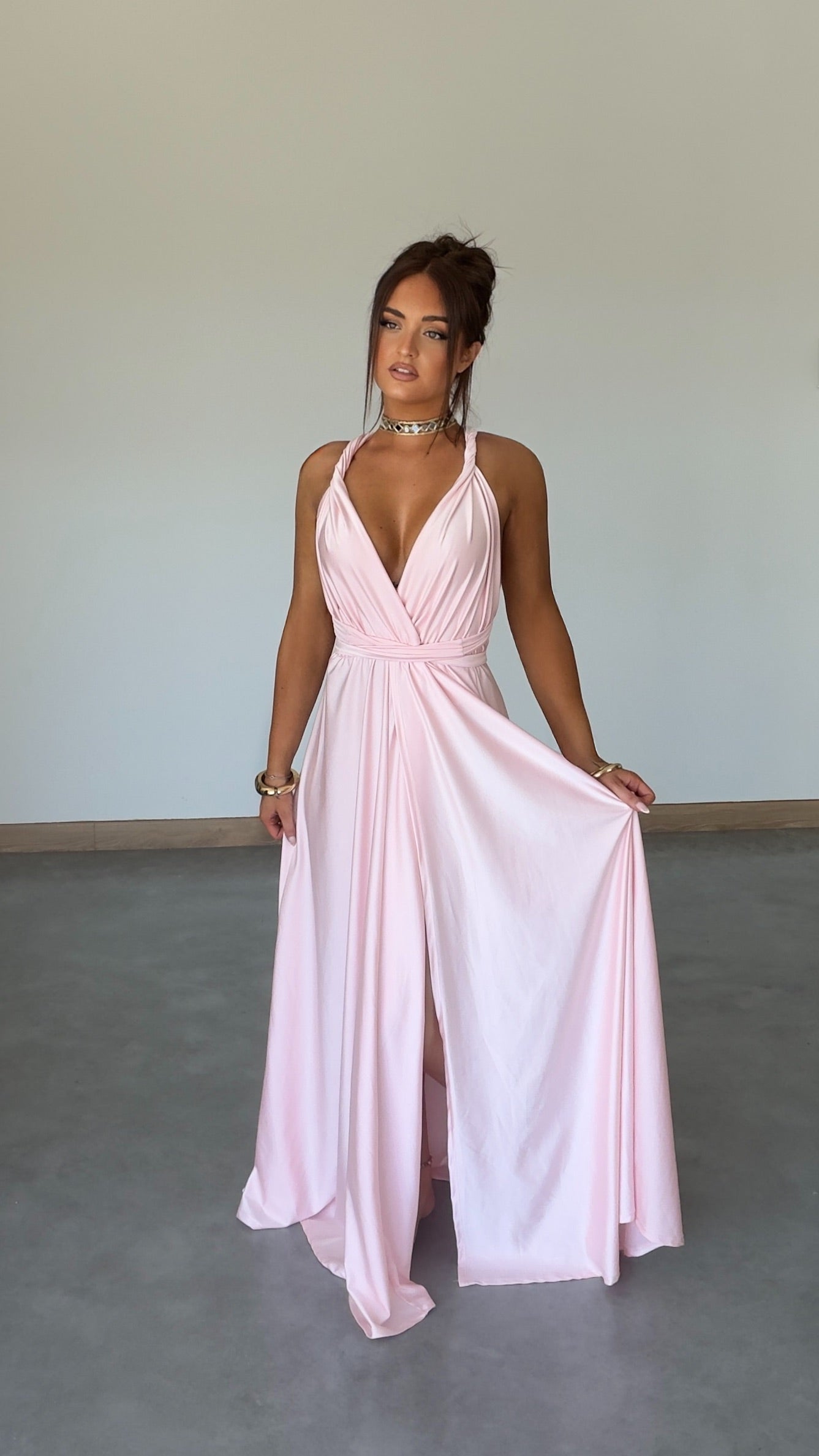 Robe modulable - rose poudré