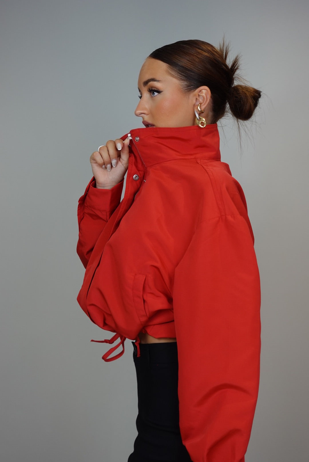 Veste bouffante - rouge