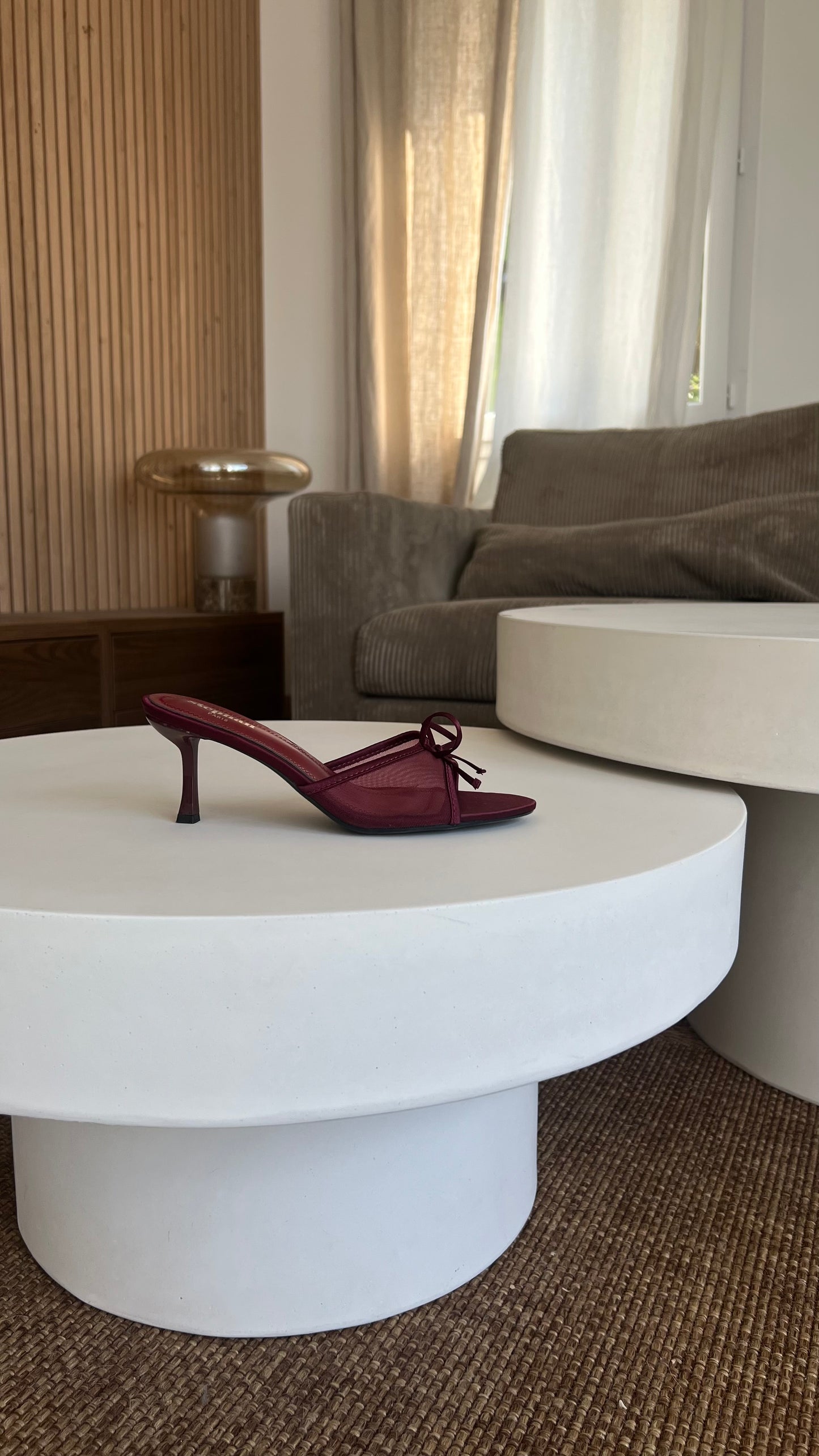 Talons noeuds - bordeaux