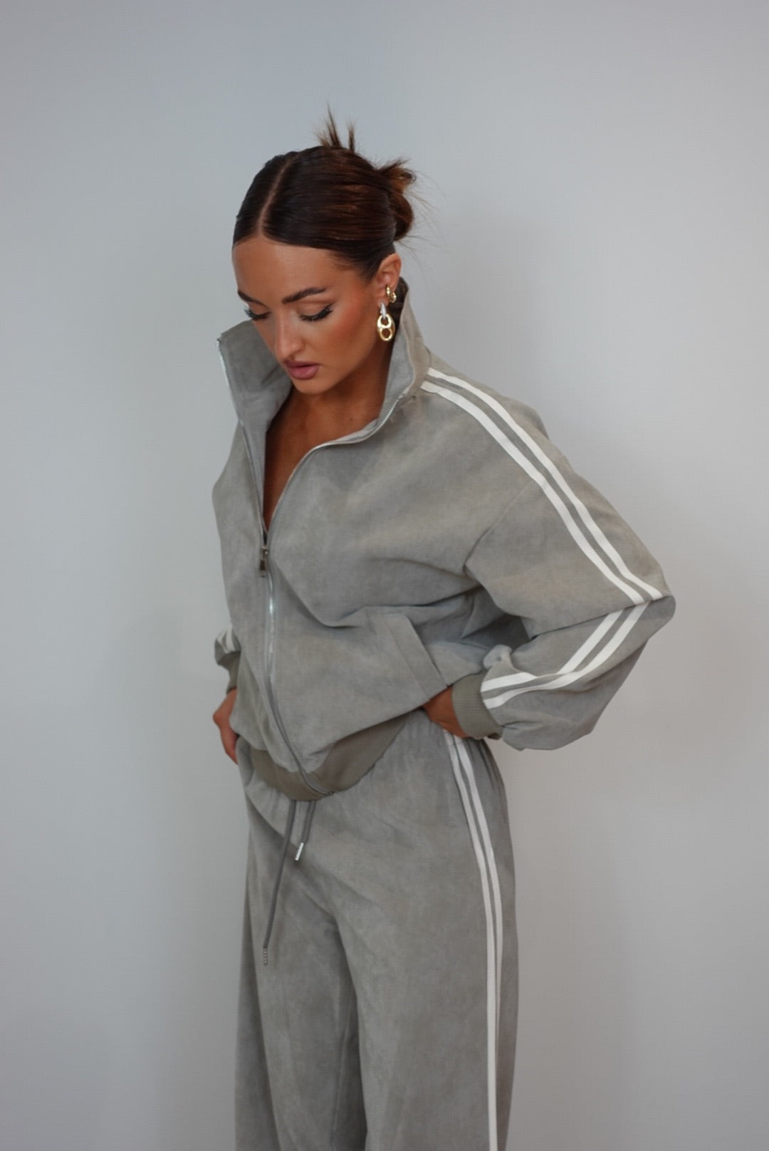 Ensemble effet croco à bandes - taupe