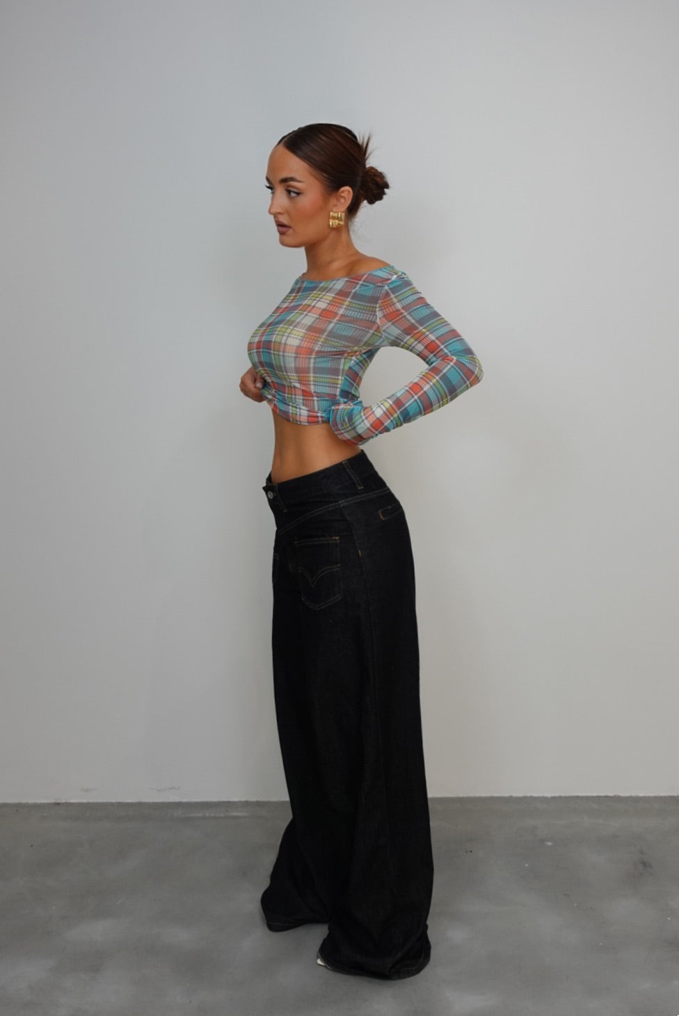 Jeans loose - brut