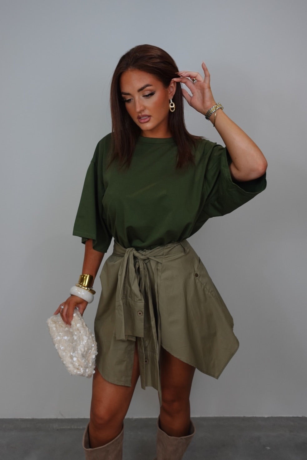 Robe t-shirt chemise
