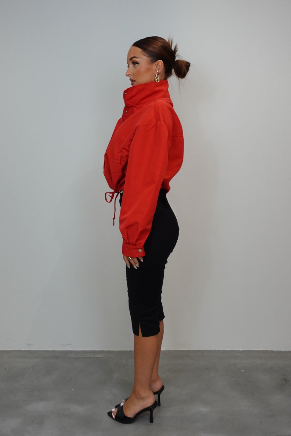 Veste bouffante - rouge