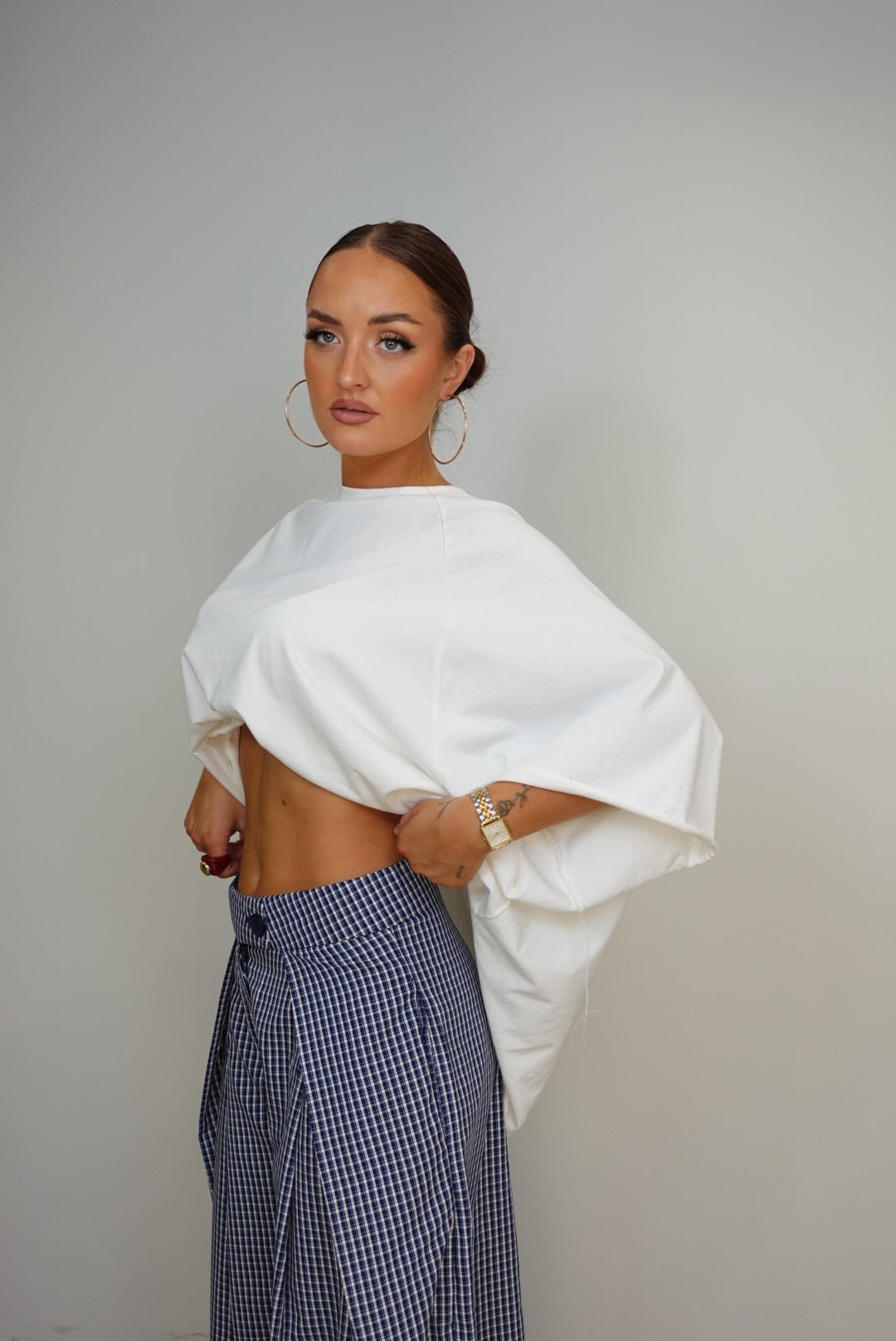 T-shirt loose - blanc