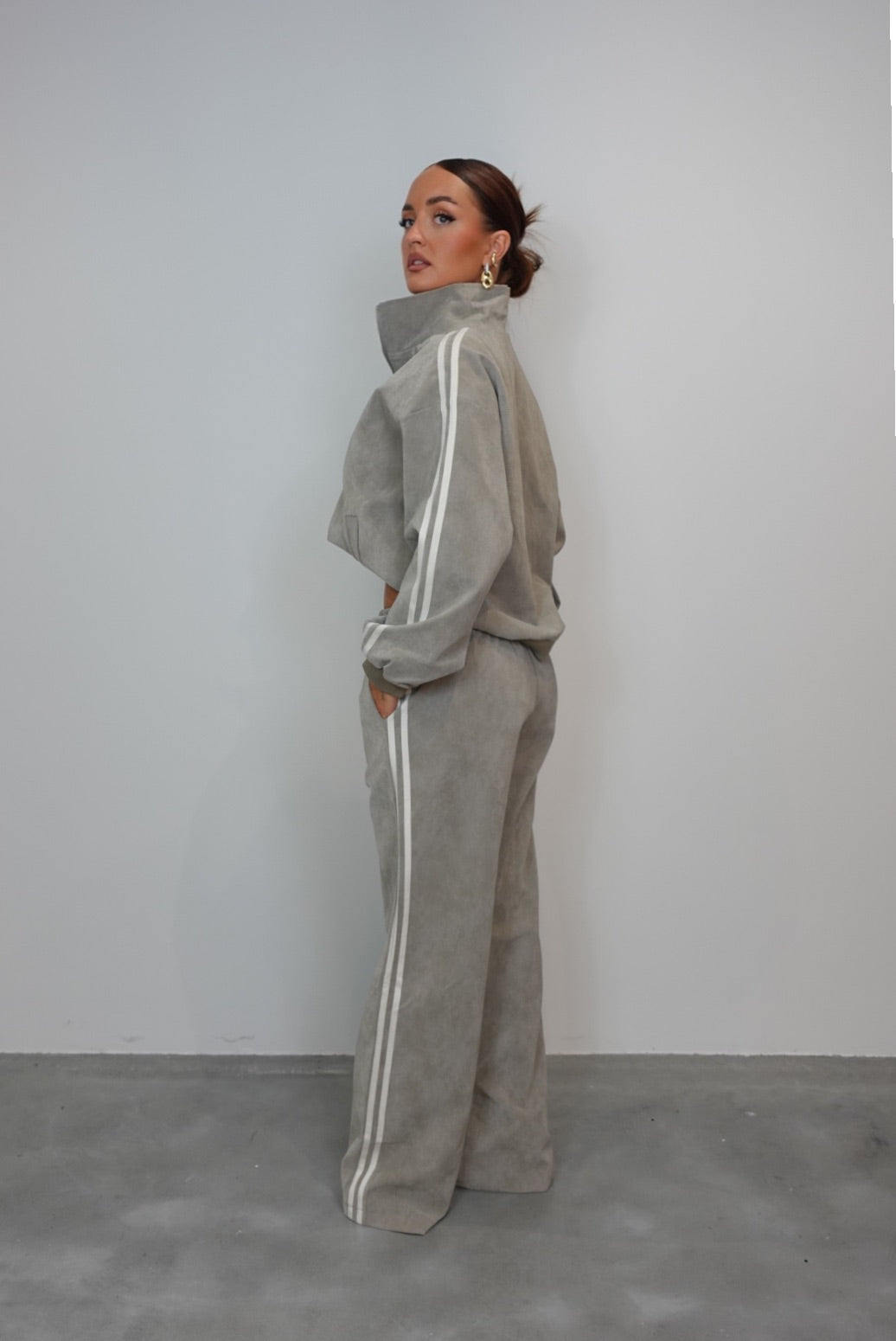 Ensemble effet croco à bandes - taupe