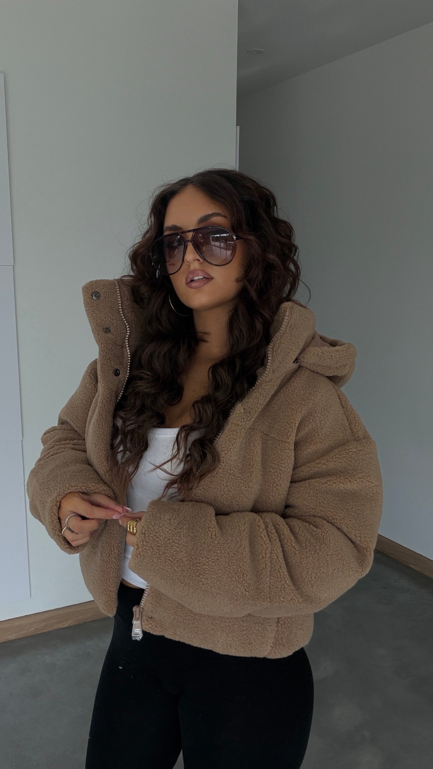 Moumoute courte - camel