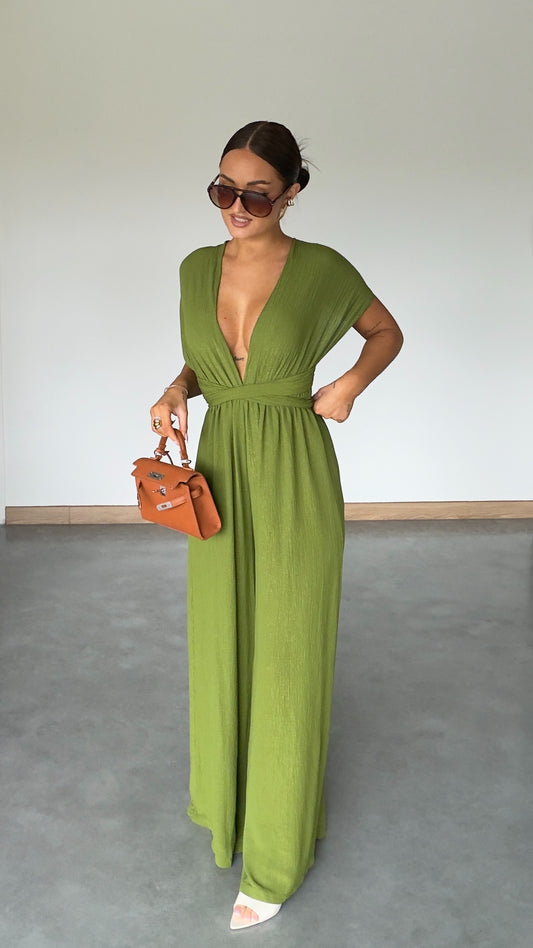 Combinaison modulable - vert olive