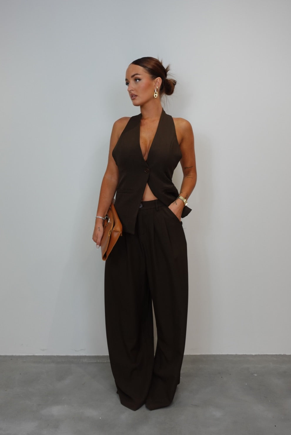 Ensemble costume - chocolat