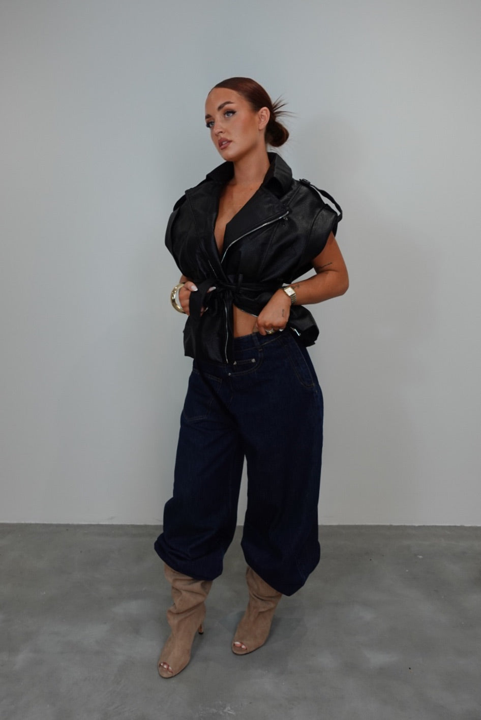 Perfecto sans manches - noir