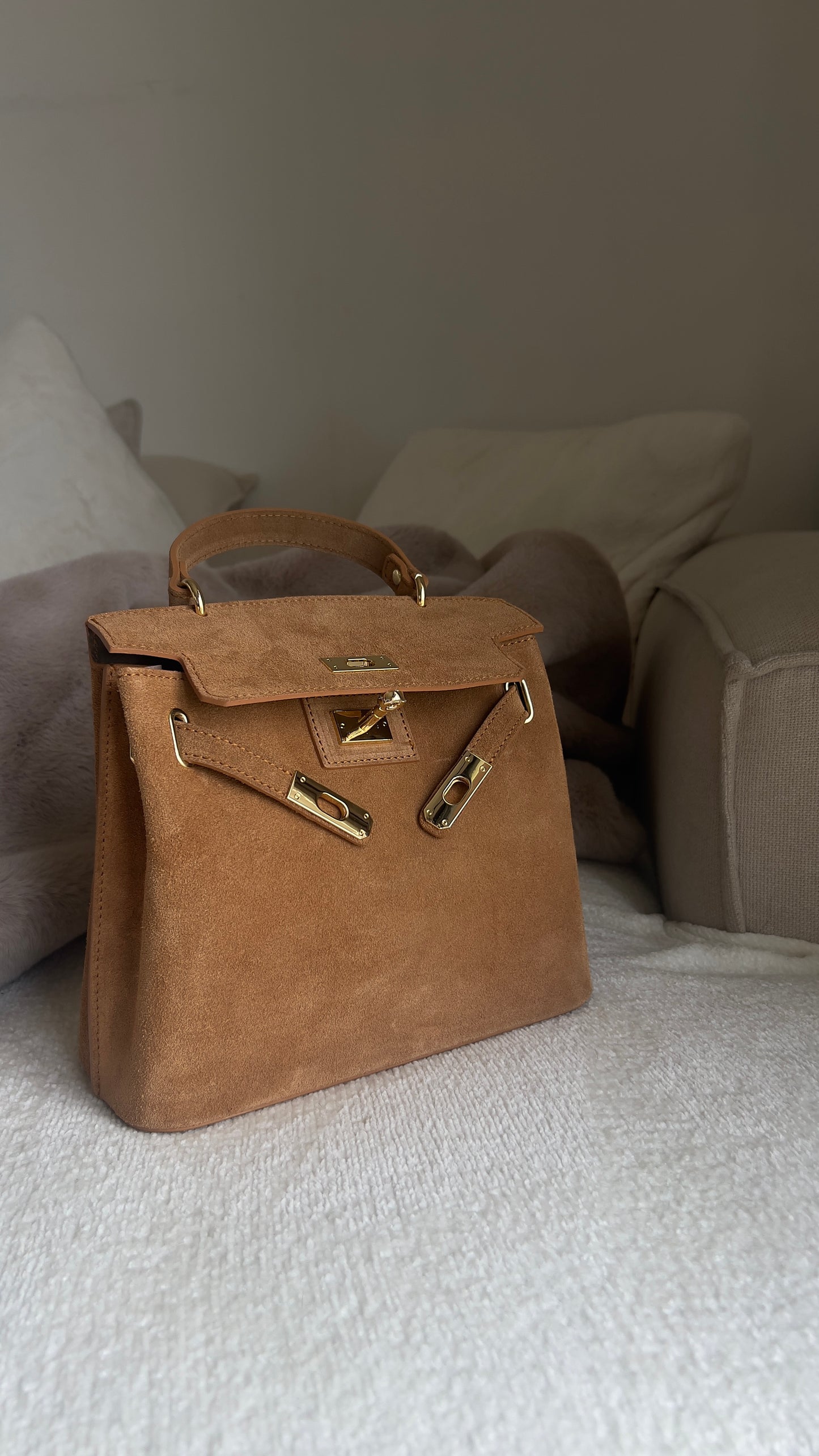 Sac cuir véritable - fauve