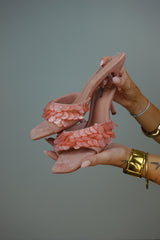 Talons à perles - roses