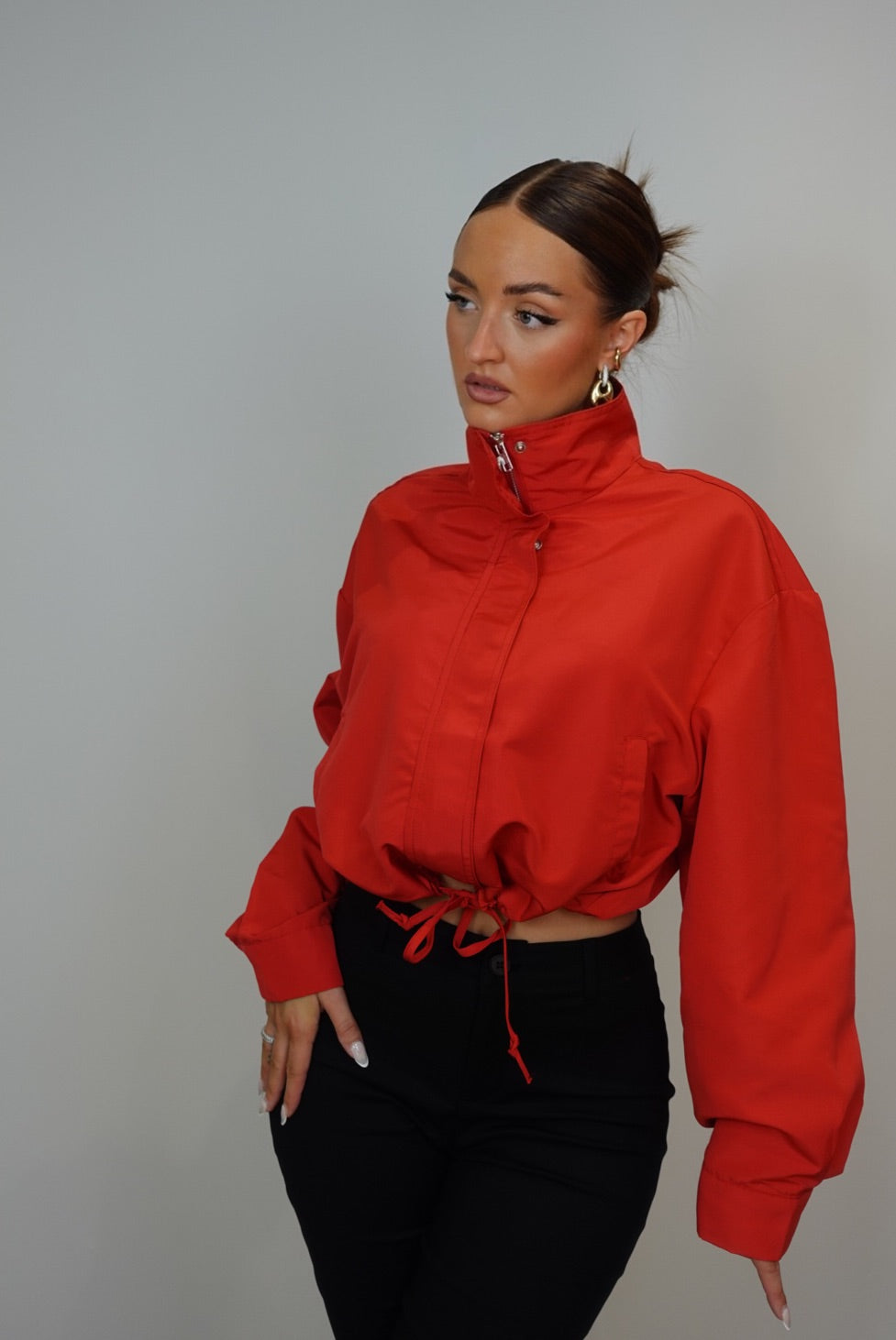 Veste bouffante - rouge