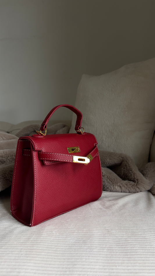 Sac inspi H carré - rouge