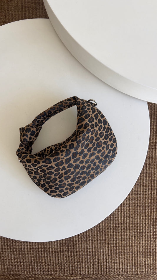 Sac en cuir léopard